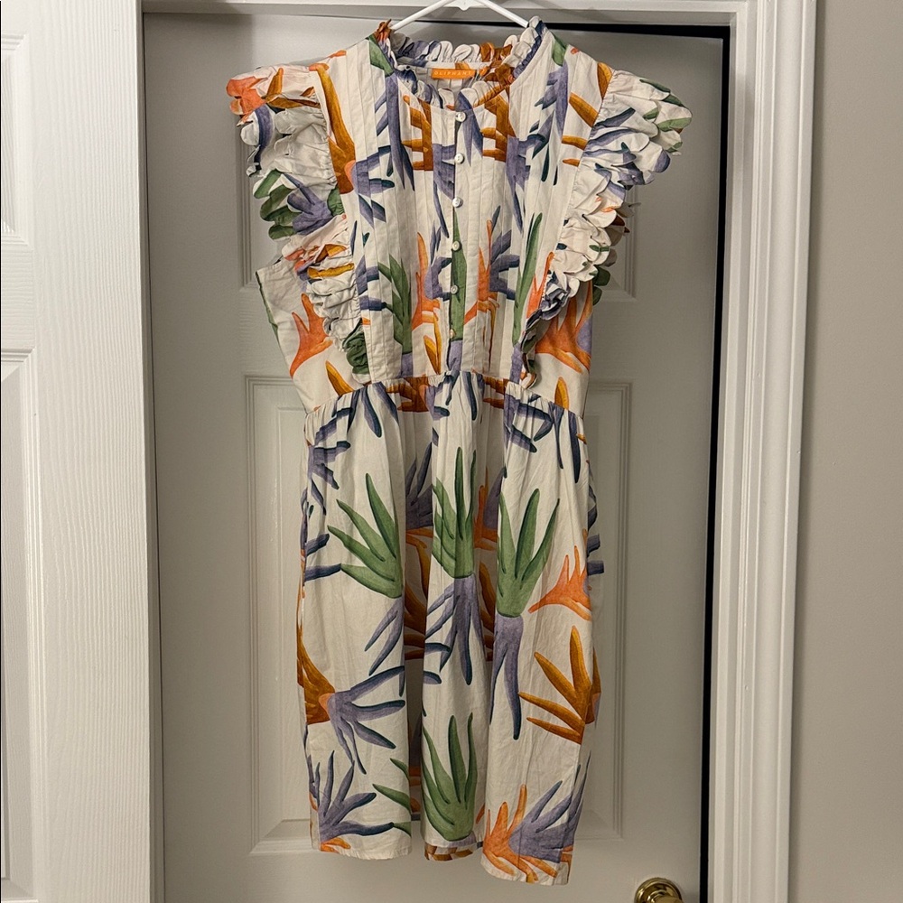 Oliphant Multicolor Tropical Mini Dress